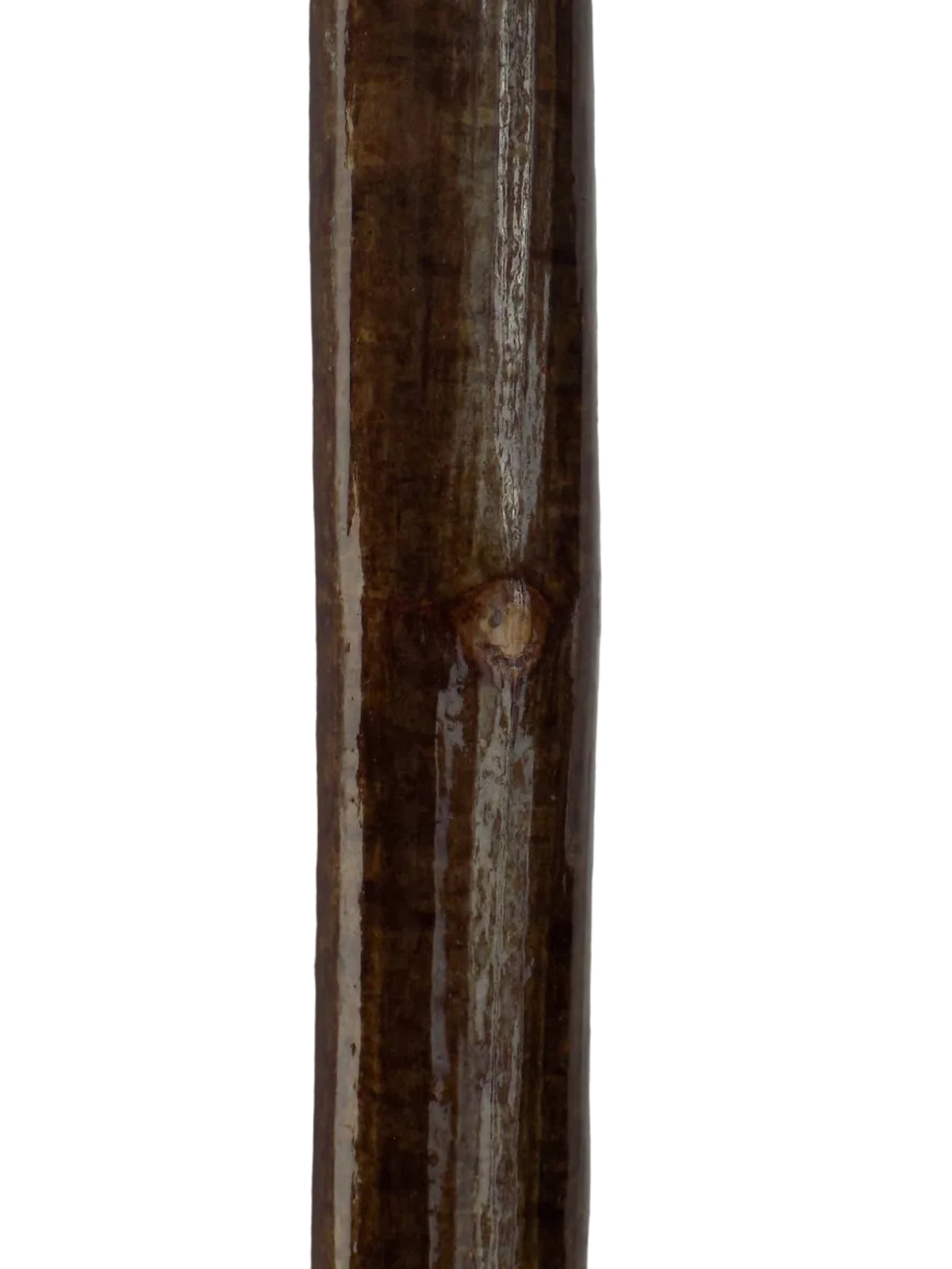 Hardwood Cap & Pointed Antler Mounted On A Hazel Shaft, Thumb Stick.
