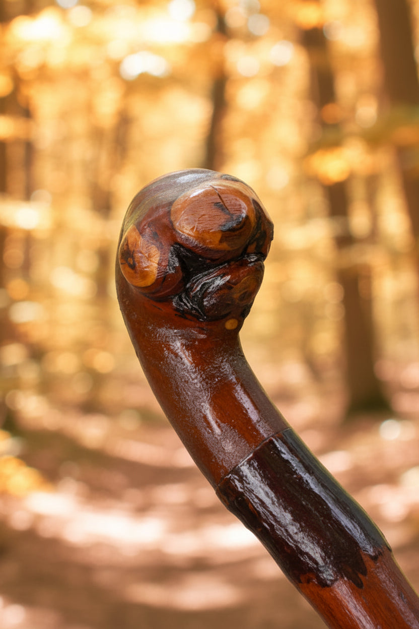 Blackthorn Root Ball Knob Stick