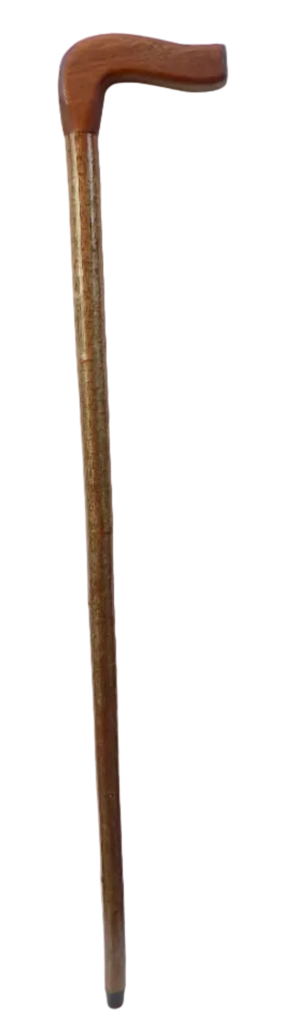 Hardwood Mounted On A Hazel Shaft, Walking Stick.